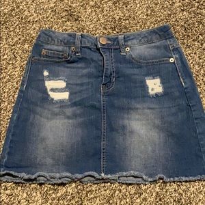 Blue Jean Mini Skirt